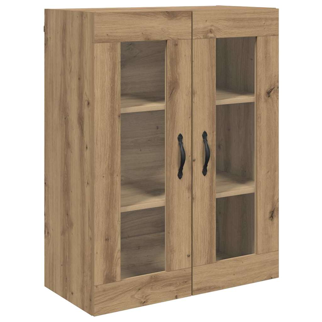 Wandkasten 2 pcs Artisan Eiken 69,5 x 34 x 90 cm Bewerkt hout is nu te koop bij PeponiXL, paradijselijk wonen!