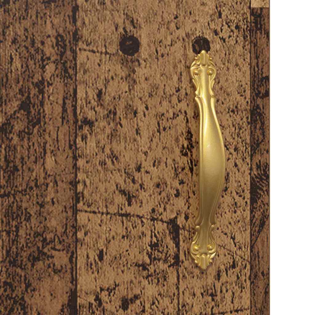 Wandkast 2 pcs Oudhout 69,5 x 34 x 90 cm Bewerkt hout is nu te koop bij PeponiXL, paradijselijk wonen!