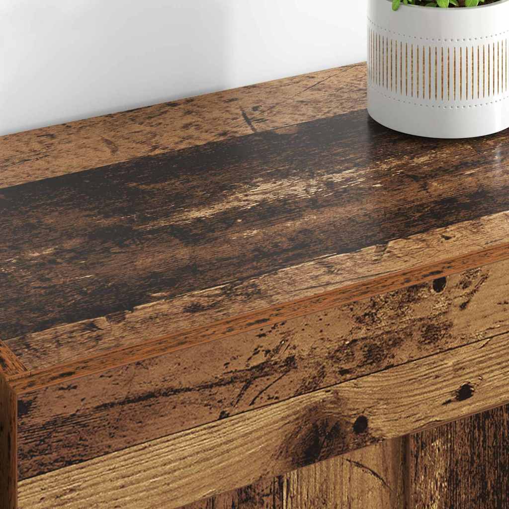 Wandkast 2 pcs Oudhout 69,5 x 34 x 90 cm Bewerkt hout is nu te koop bij PeponiXL, paradijselijk wonen!