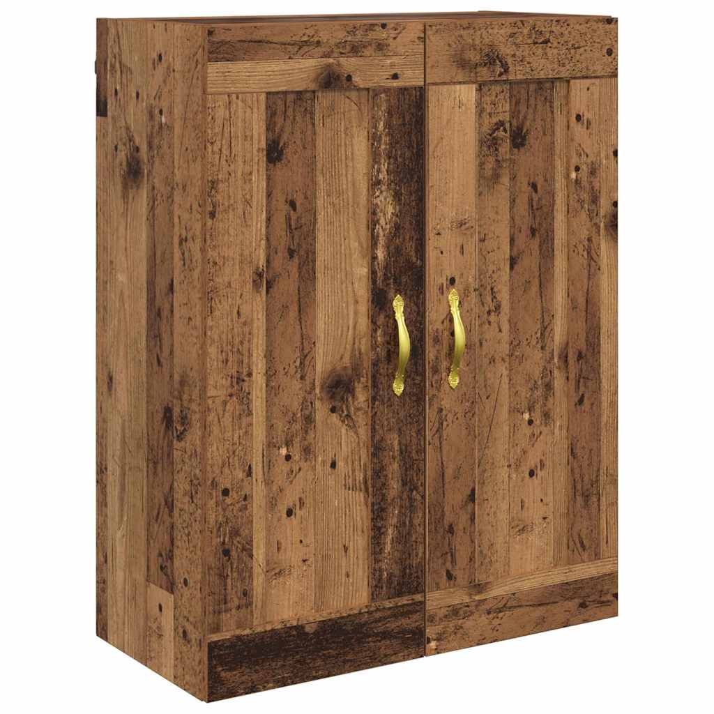 Wandkast 2 pcs Oudhout 69,5 x 34 x 90 cm Bewerkt hout is nu te koop bij PeponiXL, paradijselijk wonen!