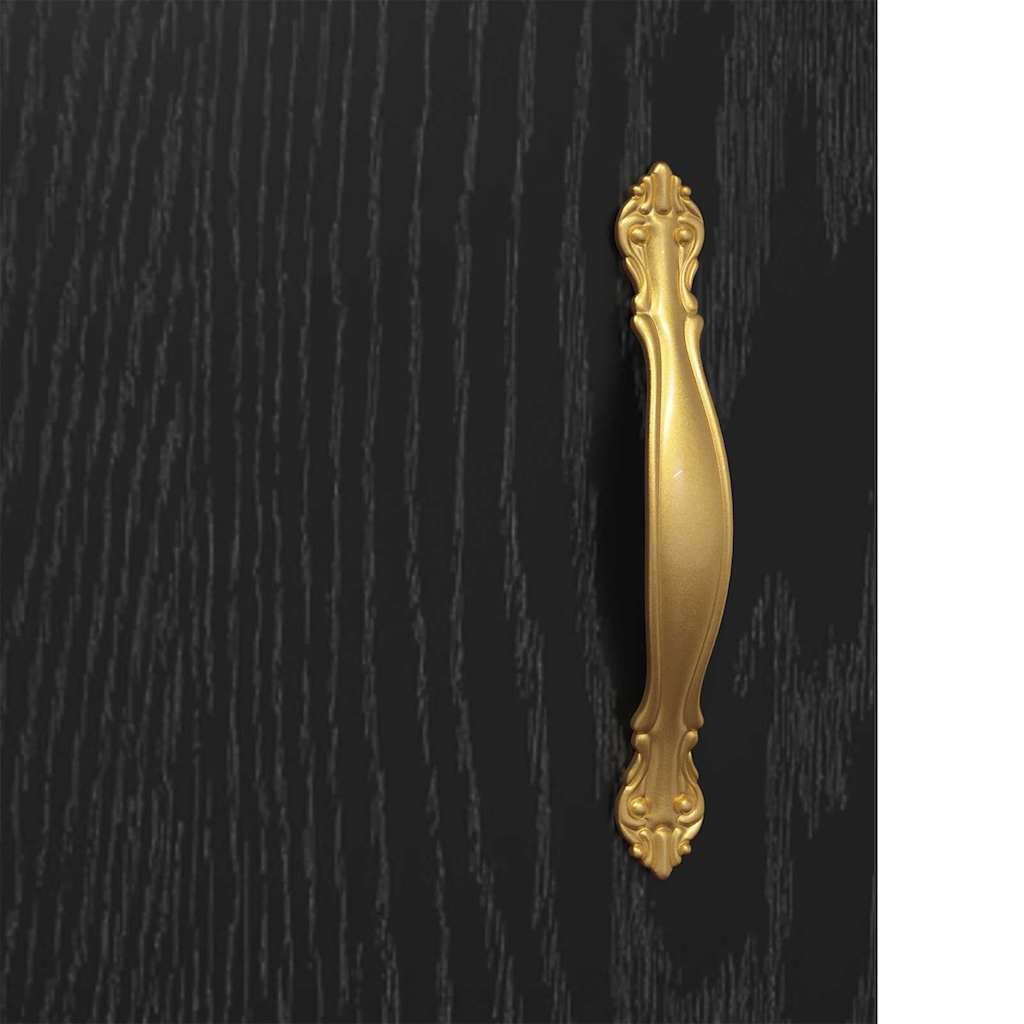 Wandkast 2 pcs Zwart Eiken 69,5 x 34 x 90 cm Bewerkt hout is nu te koop bij PeponiXL, paradijselijk wonen!