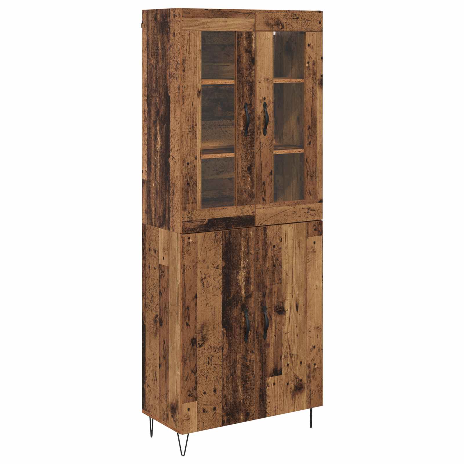 Hoge kast Oud Hout 69,5 x 34 x 180 cm Bewerkt hout is nu te koop bij PeponiXL, paradijselijk wonen!
