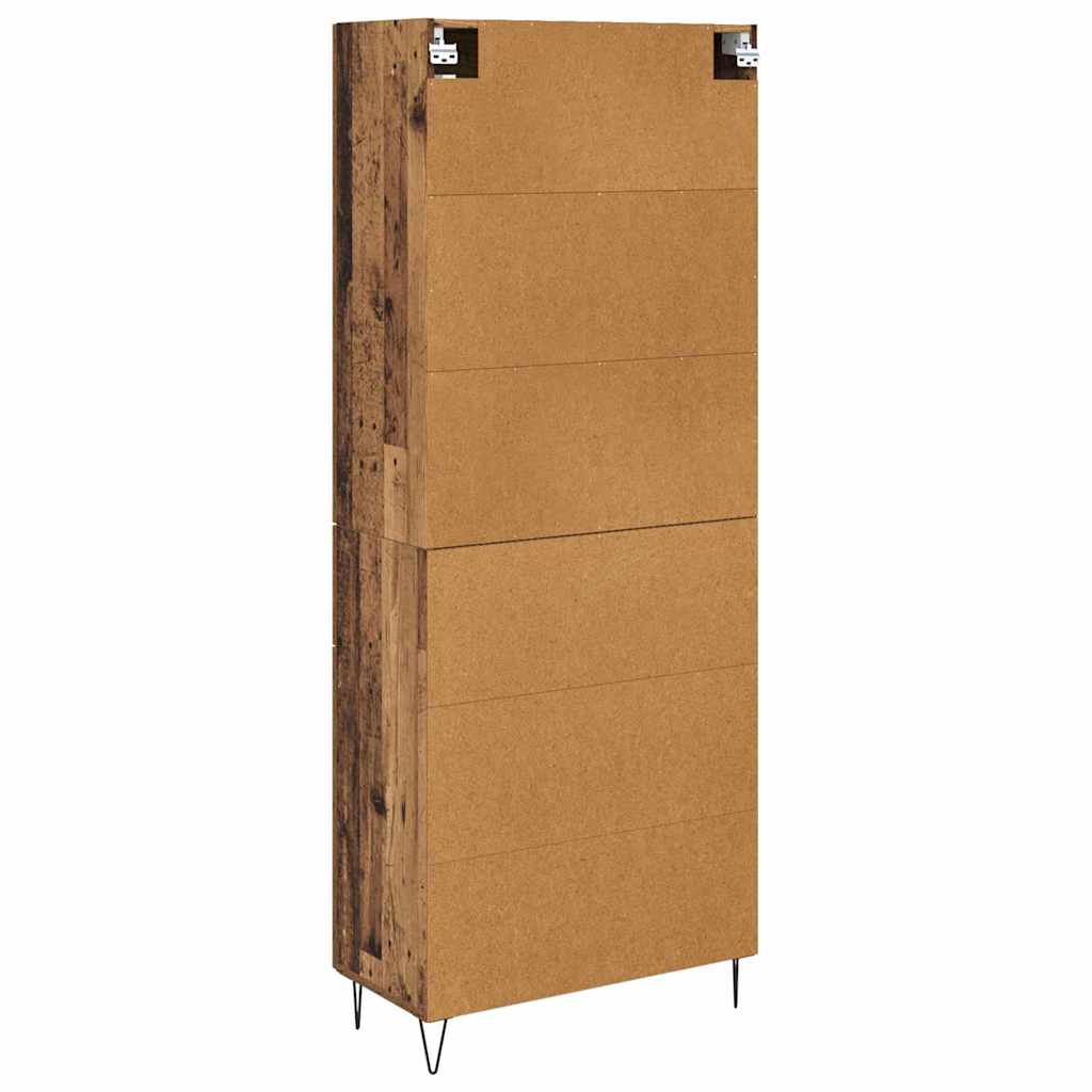 Hoge kast Oud Hout 69,5 x 34 x 90 cm Bewerkt hout is nu te koop bij PeponiXL, paradijselijk wonen!
