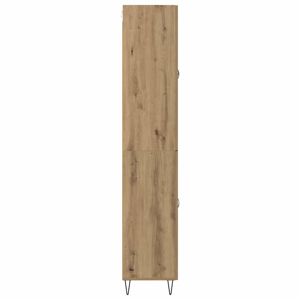 Hoge kast met lade Artisan Eiken 69,5 x 34 x 90 cm Bewerkt hout is nu te koop bij PeponiXL, paradijselijk wonen!