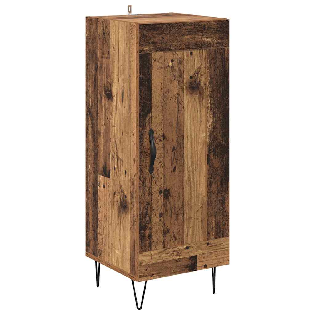 Highboard Oud Hout 34,5 x 34 x 90 cm Bewerkt hout is nu te koop bij PeponiXL, paradijselijk wonen!