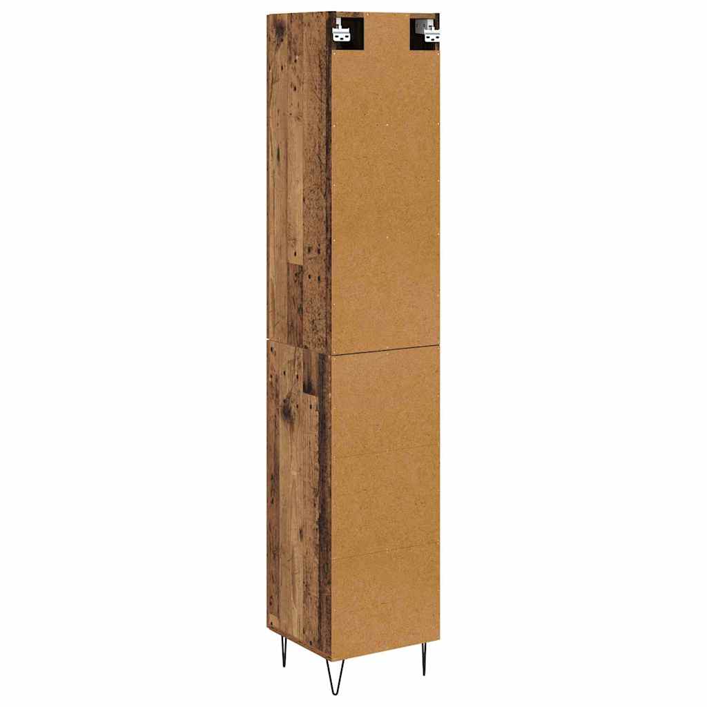 Highboard Oud Hout 34,5 x 34 x 90 cm Bewerkt hout is nu te koop bij PeponiXL, paradijselijk wonen!