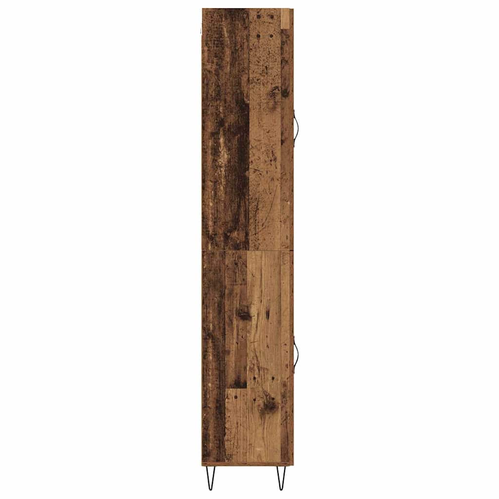 Highboard Oud Hout 34,5 x 34 x 90 cm Bewerkt hout is nu te koop bij PeponiXL, paradijselijk wonen!
