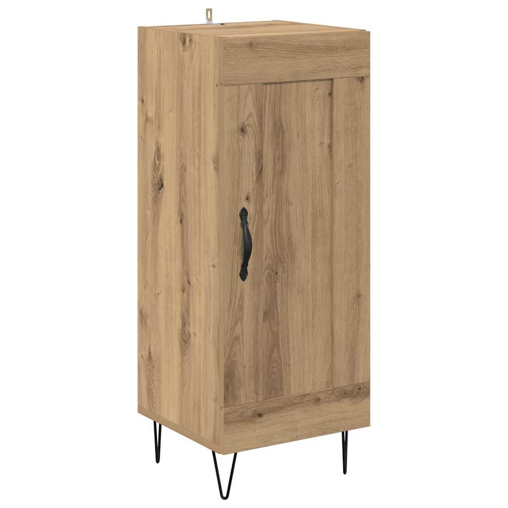 Highboard Artisan Eiken 34,5 x 34 x 90 cm Bewerkt hout is nu te koop bij PeponiXL, paradijselijk wonen!