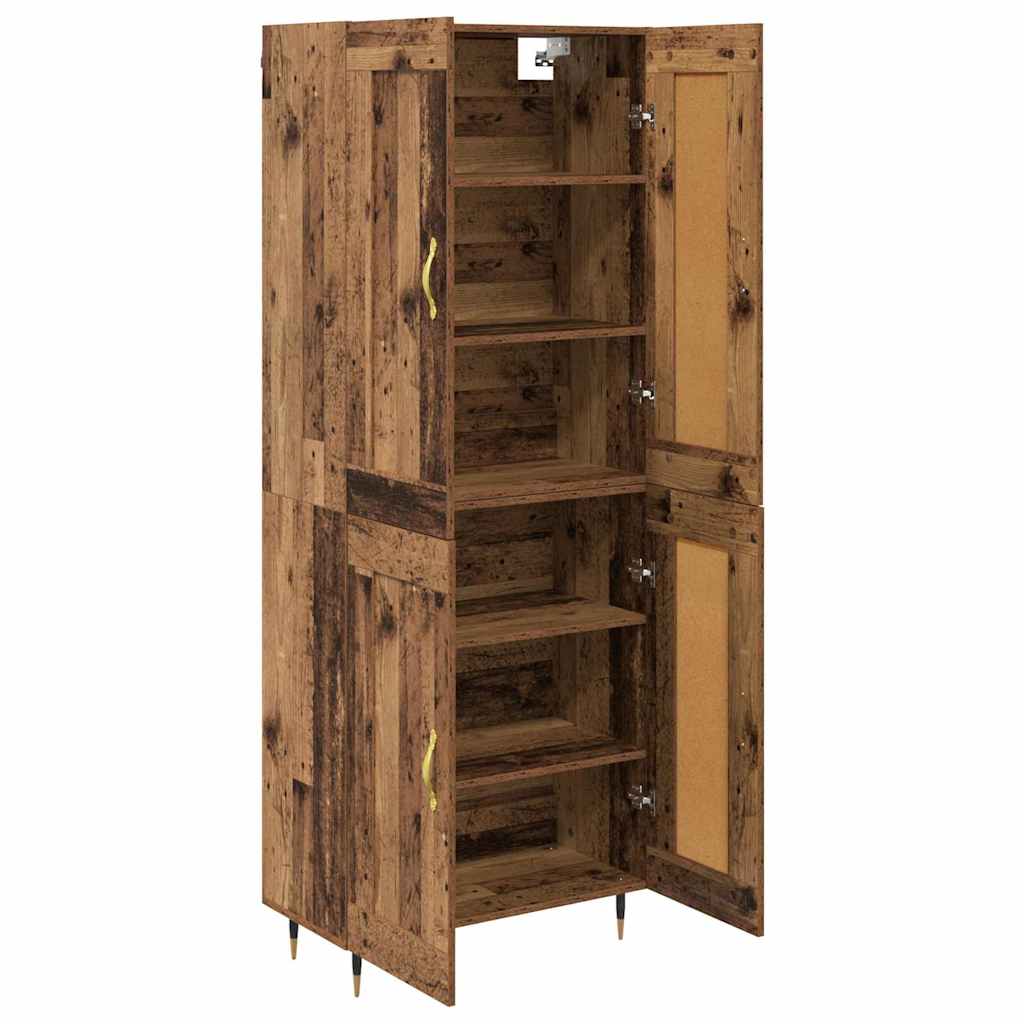 Highboard Oud Hout 69,5 x 34 x 90 cm Bewerkt hout is nu te koop bij PeponiXL, paradijselijk wonen!