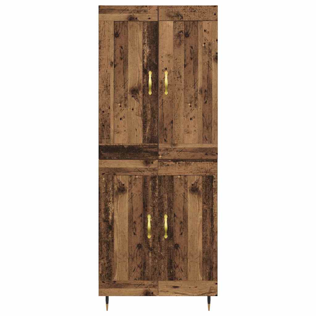 Highboard Oud Hout 69,5 x 34 x 90 cm Bewerkt hout is nu te koop bij PeponiXL, paradijselijk wonen!