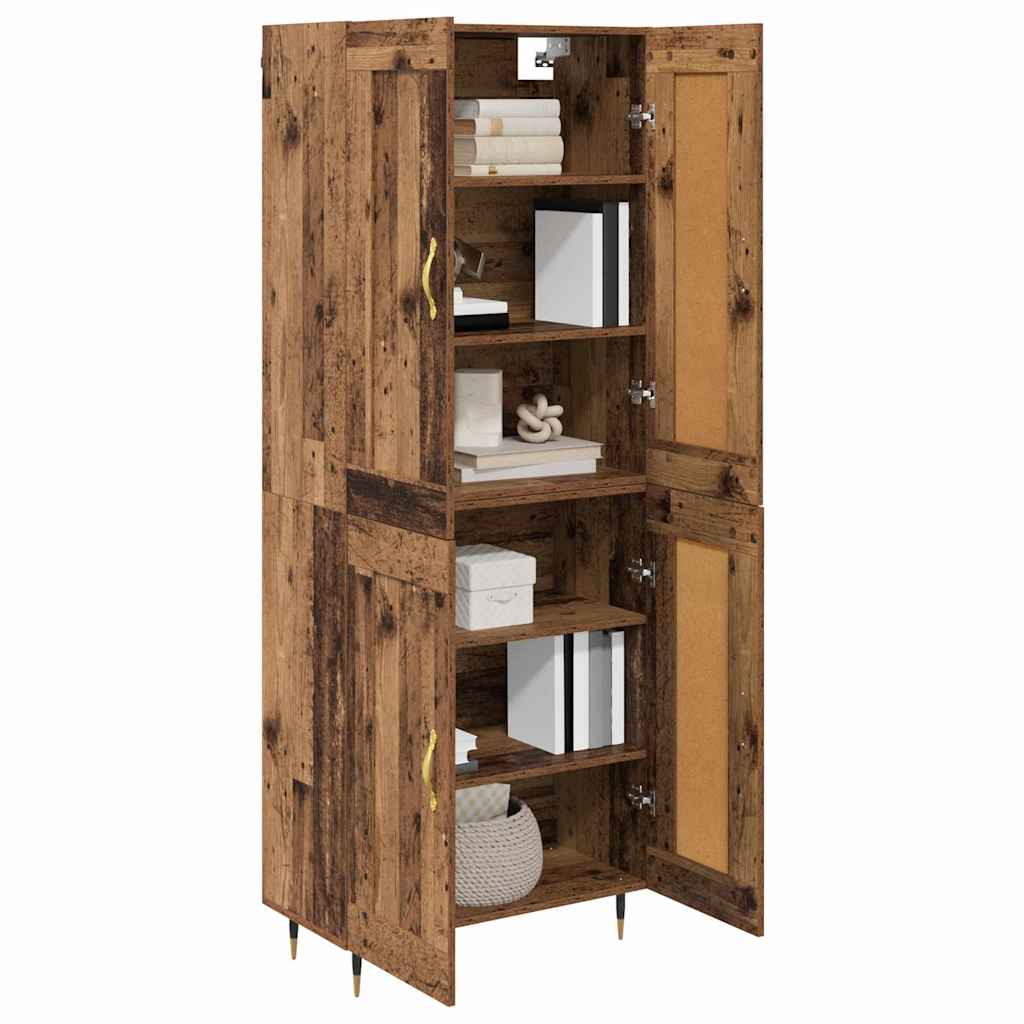 Highboard Oud Hout 69,5 x 34 x 90 cm Bewerkt hout is nu te koop bij PeponiXL, paradijselijk wonen!