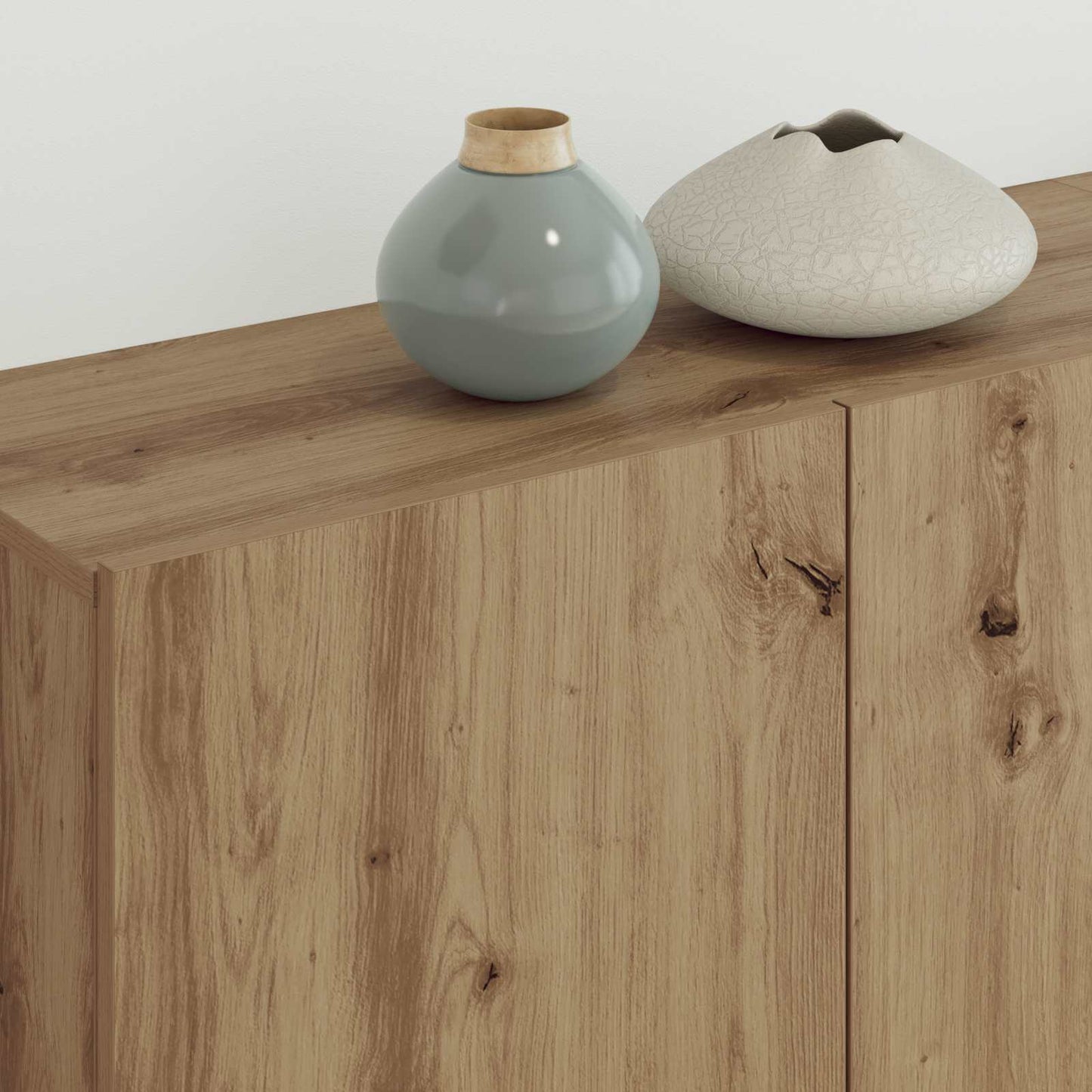 TV-kast Wandgemonteerd 4 pcs Artisan Eiken Bewerkt hout is nu te koop bij PeponiXL, paradijselijk wonen!