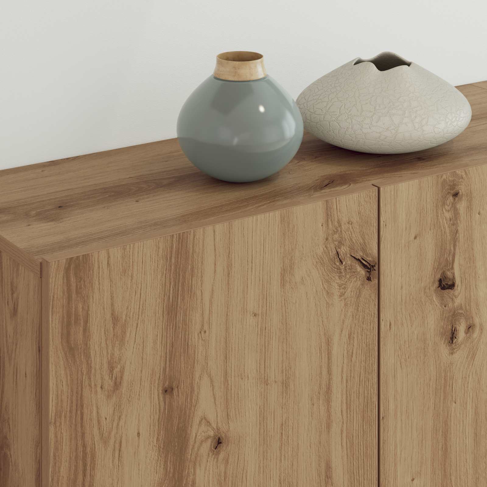 TV-wandmeubel Wandgemonteerd 5 pcs Artisan Eiken Bewerkt hout is nu te koop bij PeponiXL, paradijselijk wonen!