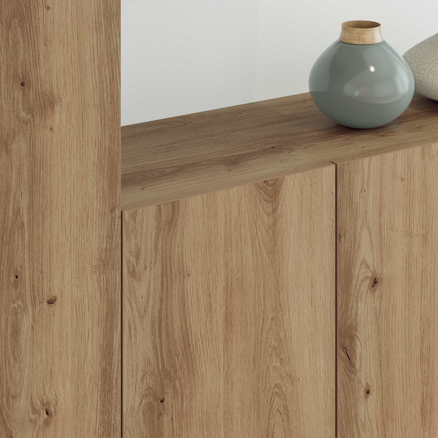 TV-wandmeubel Wandgemonteerd 5 pcs Artisan Eiken Bewerkt hout is nu te koop bij PeponiXL, paradijselijk wonen!