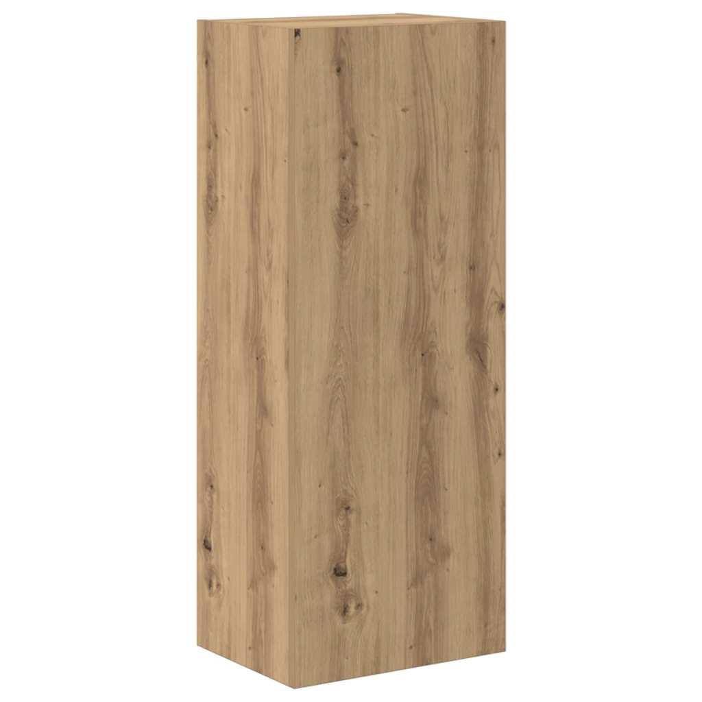 TV Wandmeubels 4 pcs Artisan Eiken Bewerkt hout is nu te koop bij PeponiXL, paradijselijk wonen!