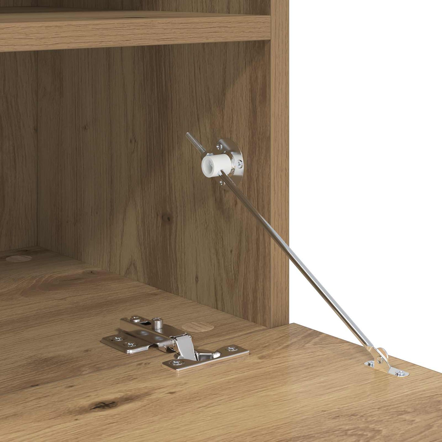 TV Wandkast Set met LED Lichten 7 pcs artisanaal eikenkleurig is nu te koop bij PeponiXL, paradijselijk wonen!