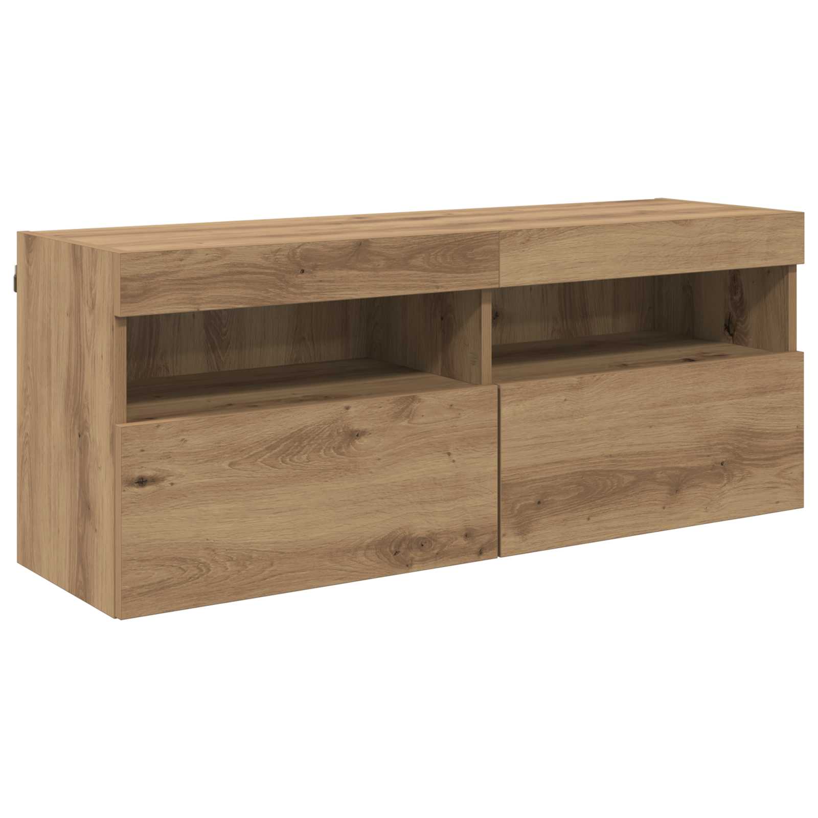 TV Wandkast Set Wandgemonteerd 7 pcs Artisan Eiken Bewerkt hout is nu te koop bij PeponiXL, paradijselijk wonen!