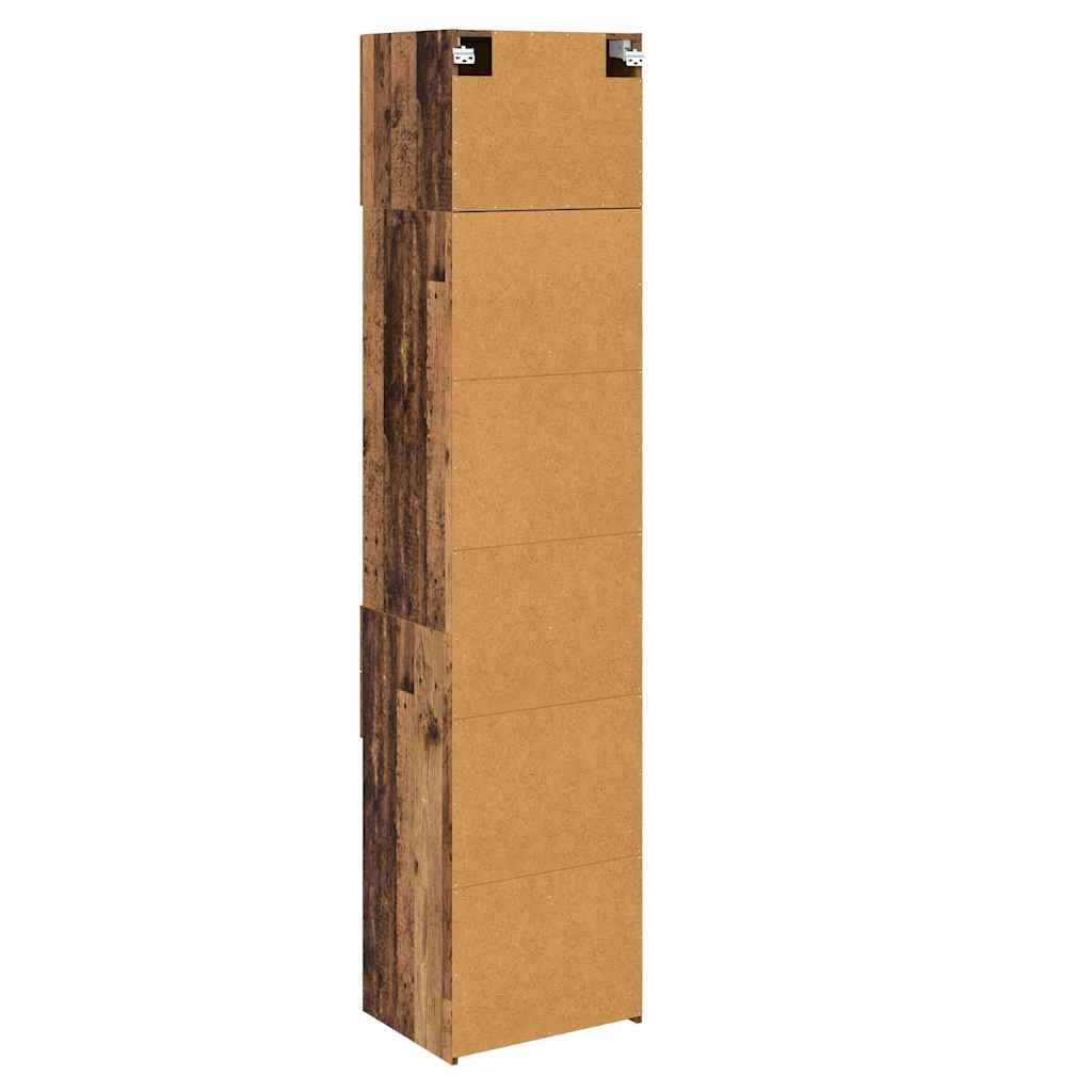 Highboard met lade Oud Hout 50 x 42,5 x 225 cm Bewerkt hout is nu te koop bij PeponiXL, paradijselijk wonen!
