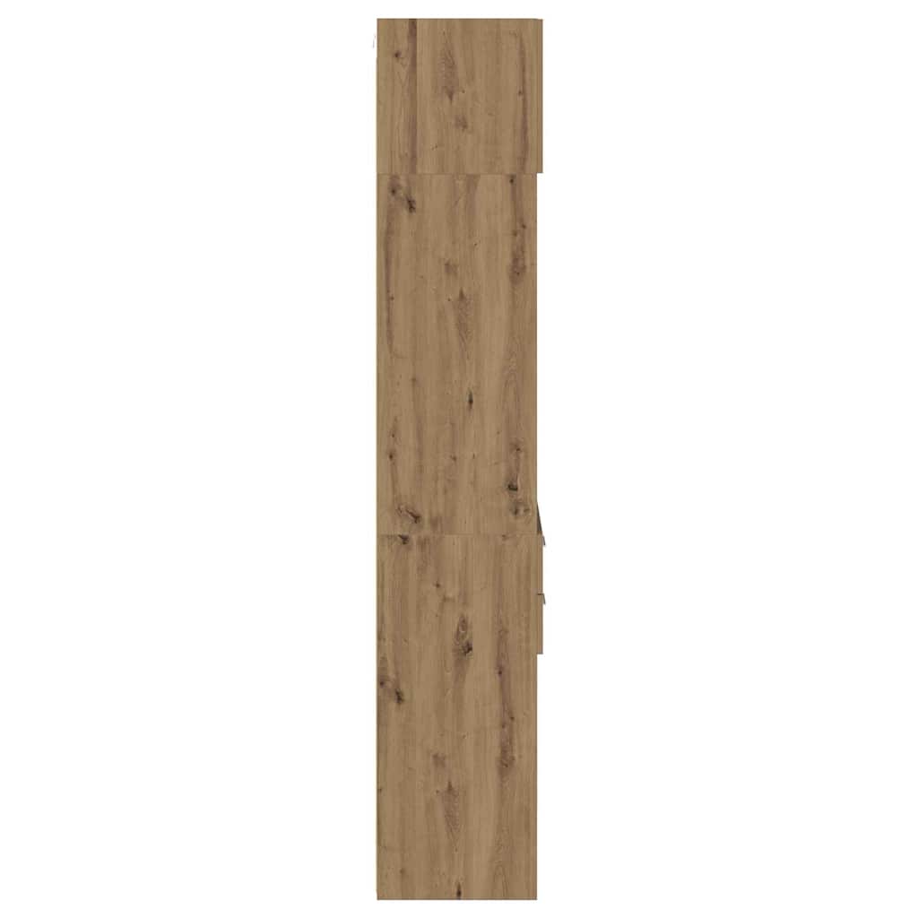 Highboard Artisan Eiken 50 x 42,5 x 225 cm Bewerkt hout is nu te koop bij PeponiXL, paradijselijk wonen!