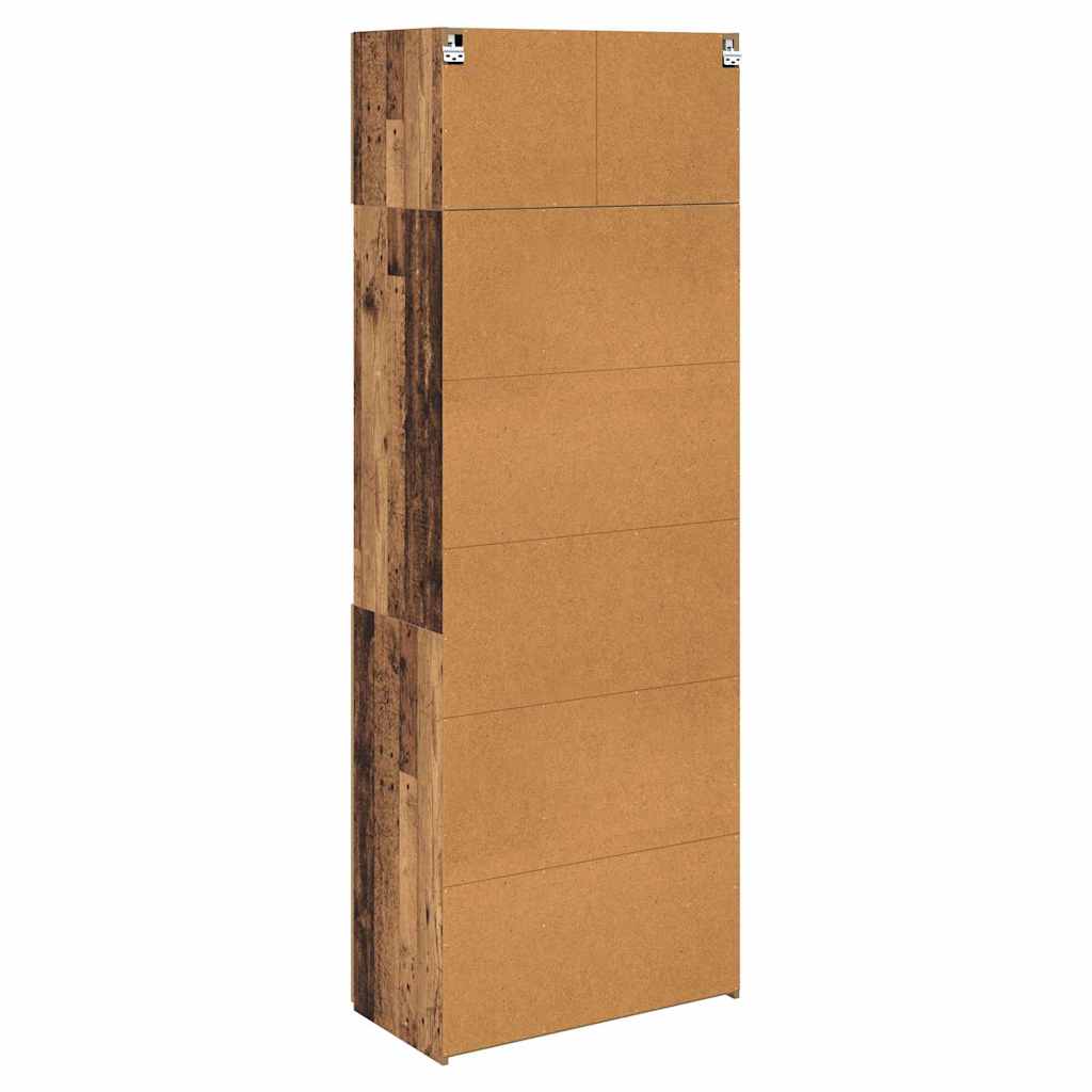 Opbergkast Oud Hout 80 x 42,5 x 225 cm Bewerkt hout is nu te koop bij PeponiXL, paradijselijk wonen!
