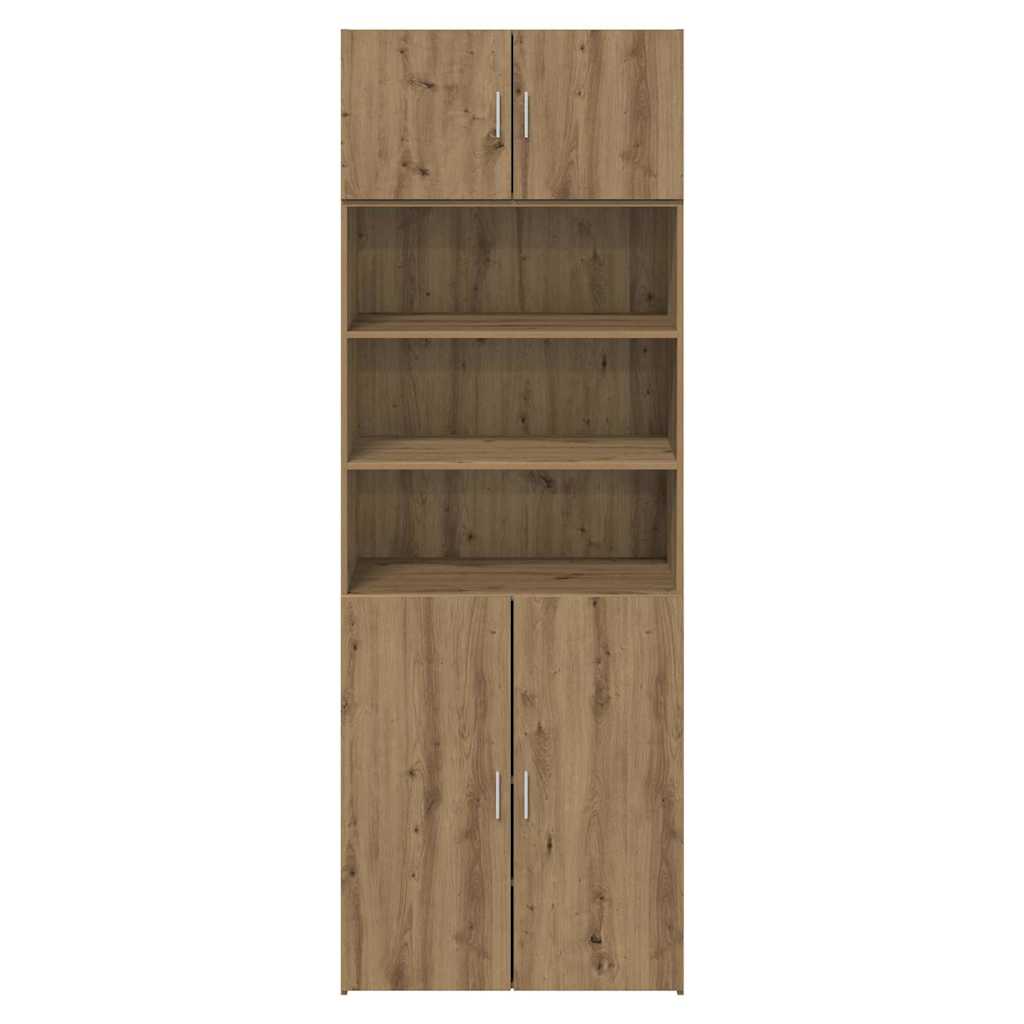 Opbergkast Artisan Eiken 80 x 42,5 x 225 cm Bewerkt hout is nu te koop bij PeponiXL, paradijselijk wonen!