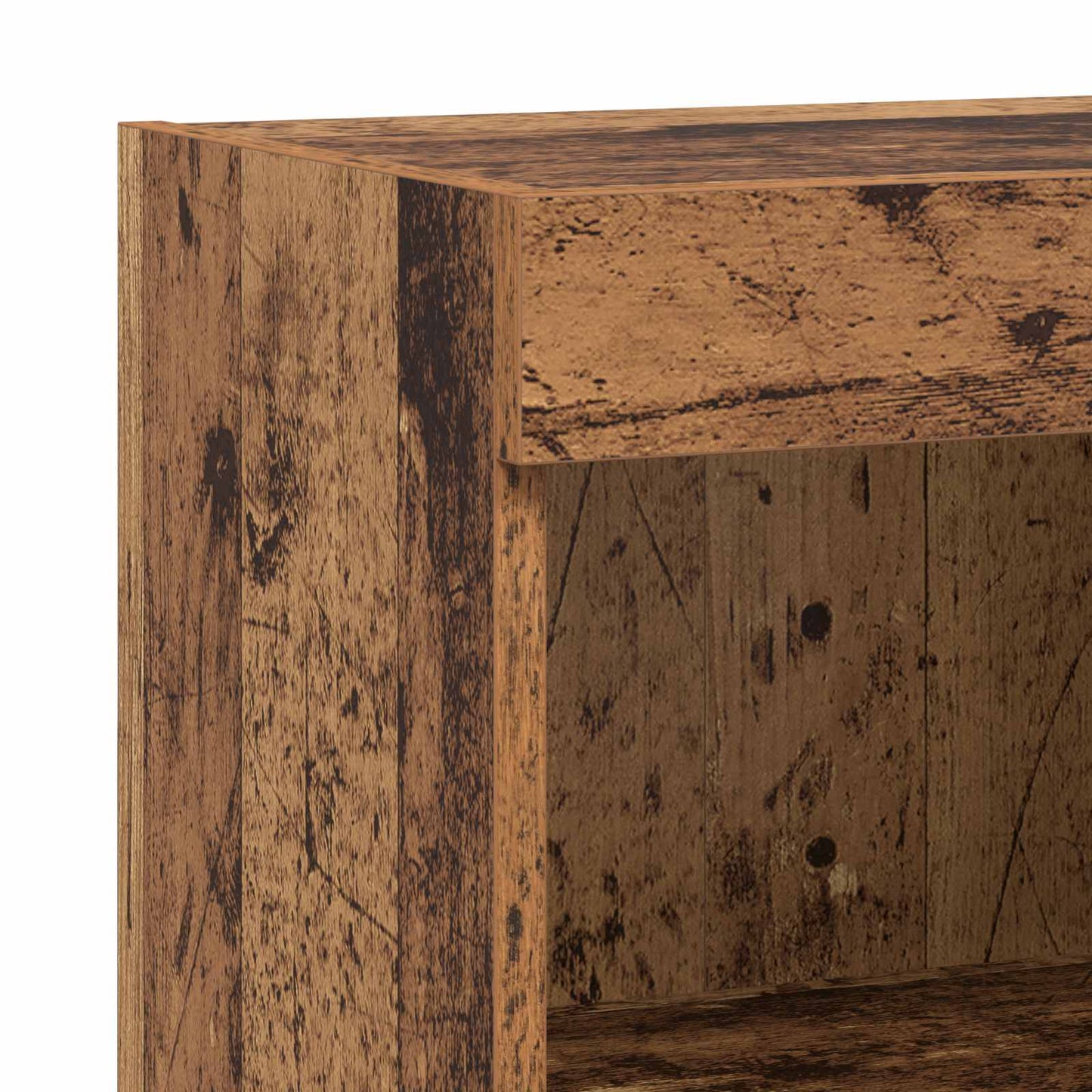 TV Wandkasten Wandgemonteerd 4 pcs Artisan Eiken Bewerkt hout is nu te koop bij PeponiXL, paradijselijk wonen!