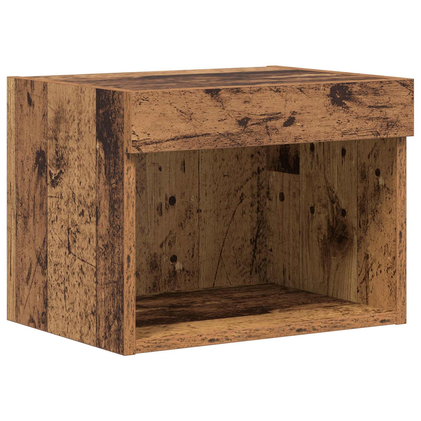 TV Wandkasten Wandgemonteerd 4 pcs Artisan Eiken Bewerkt hout is nu te koop bij PeponiXL, paradijselijk wonen!