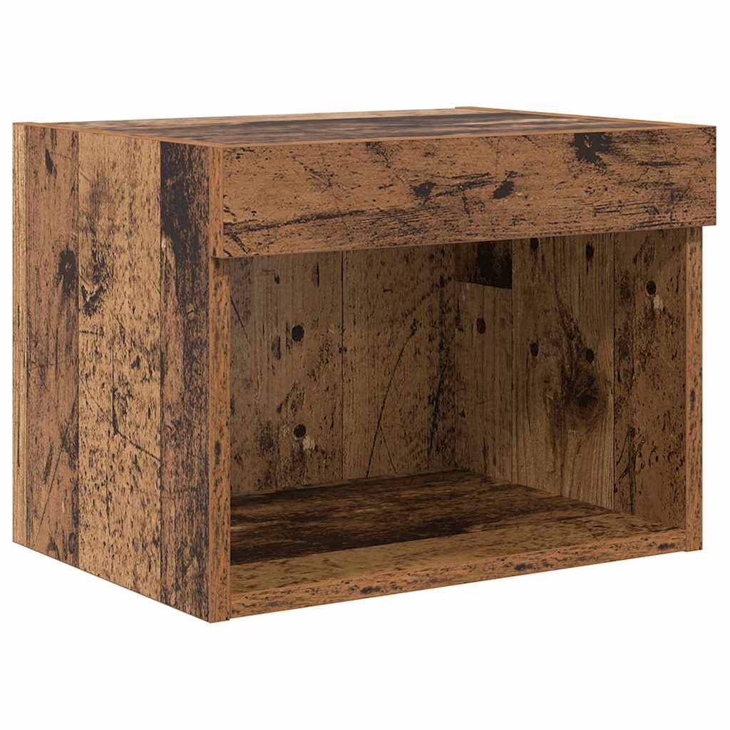 TV Wandmeubels Wandgemonteerd 5 pcs Zwart Eiken Bewerkt hout is nu te koop bij PeponiXL, paradijselijk wonen!