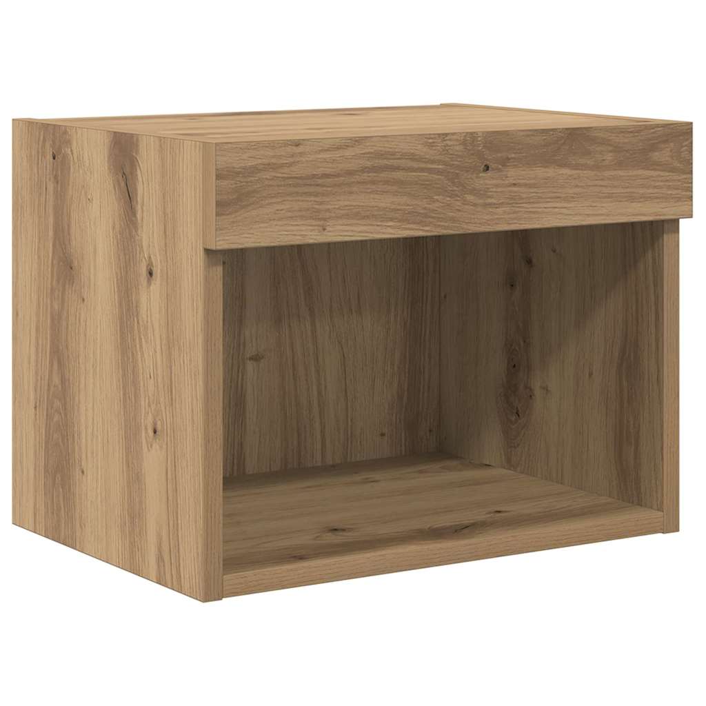 TV Wandmeubels Wandgemonteerd 5 pcs Zwart Eiken Bewerkt hout is nu te koop bij PeponiXL, paradijselijk wonen!
