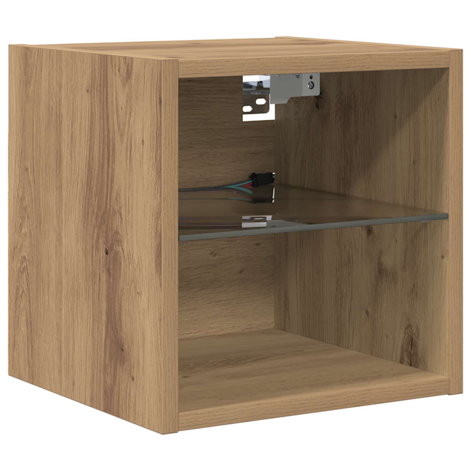 TV-wandmeubel Wandgemonteerd 6 pcs Artisan Eiken Bewerkt hout is nu te koop bij PeponiXL, paradijselijk wonen!