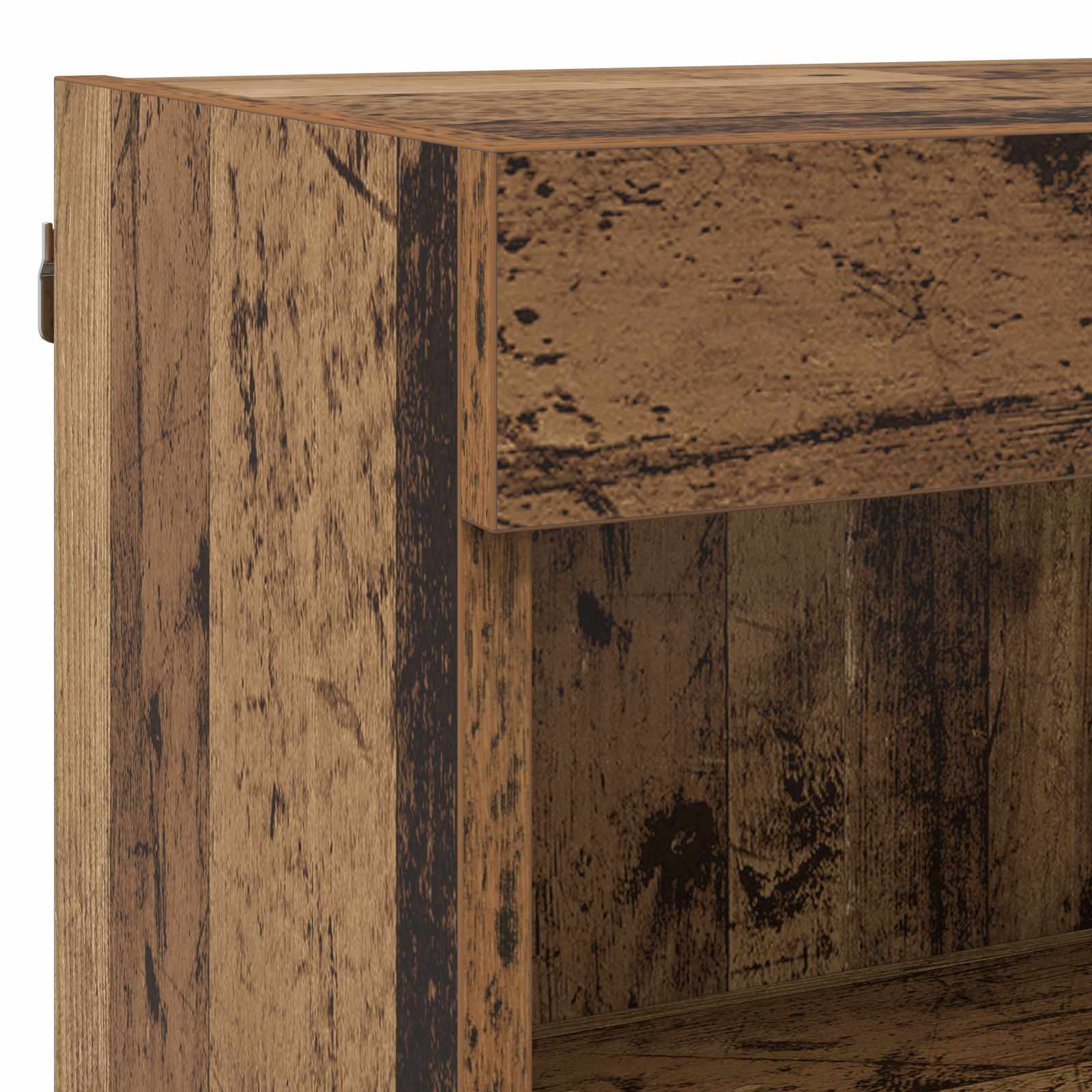 TV Wand Eenheden met LED 5 pcs Oud Hout Bewerkt hout is nu te koop bij PeponiXL, paradijselijk wonen!