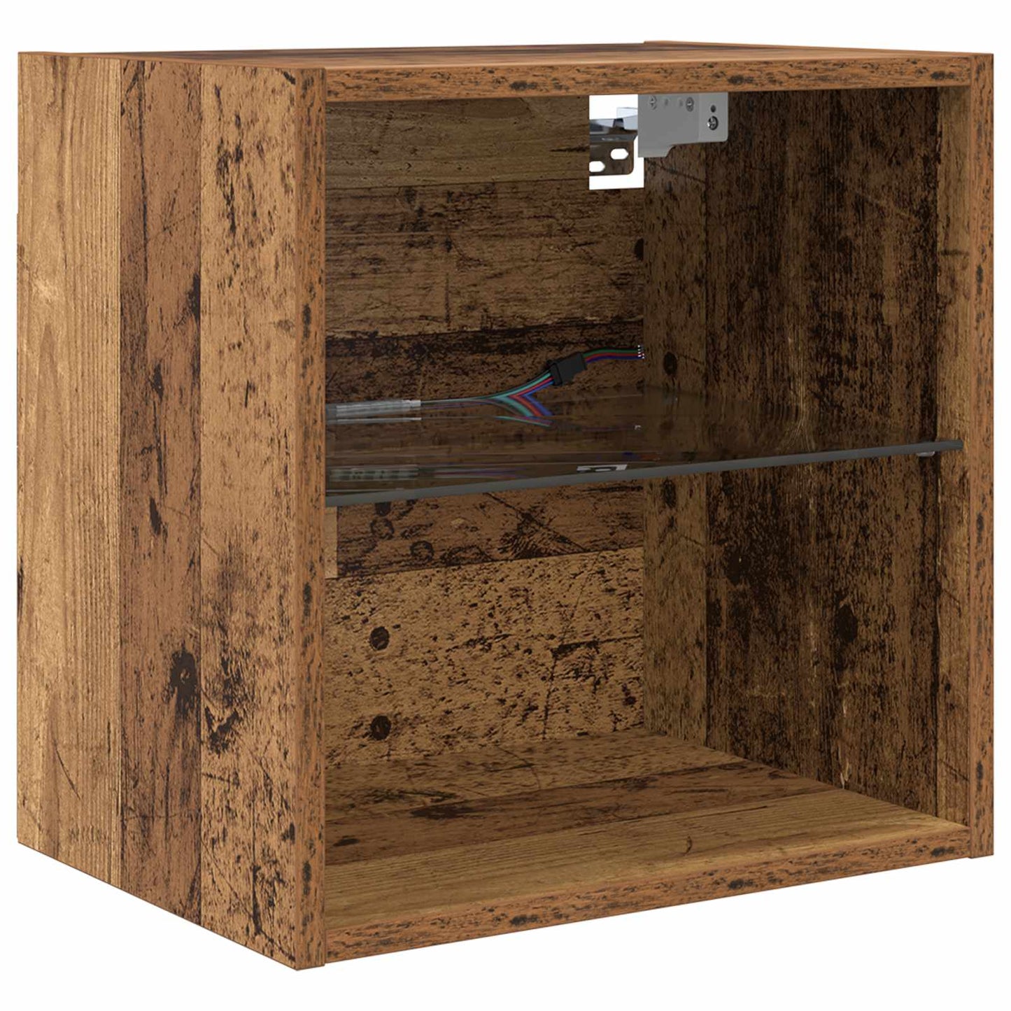 TV Wand Eenheden met LED 5 pcs Oud Hout Bewerkt hout is nu te koop bij PeponiXL, paradijselijk wonen!