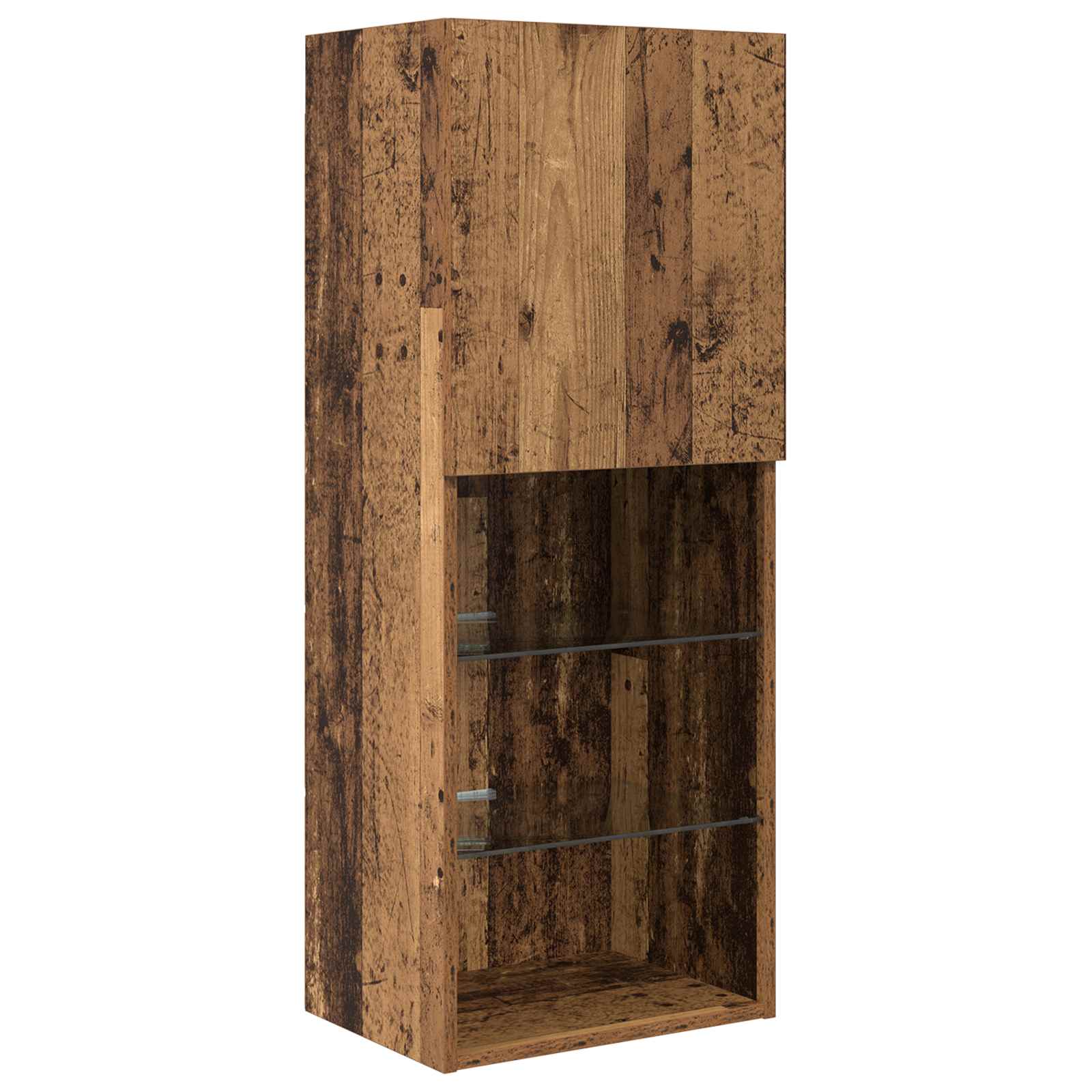 TV Wand Eenheden met LED 5 pcs Oud Hout Bewerkt hout is nu te koop bij PeponiXL, paradijselijk wonen!