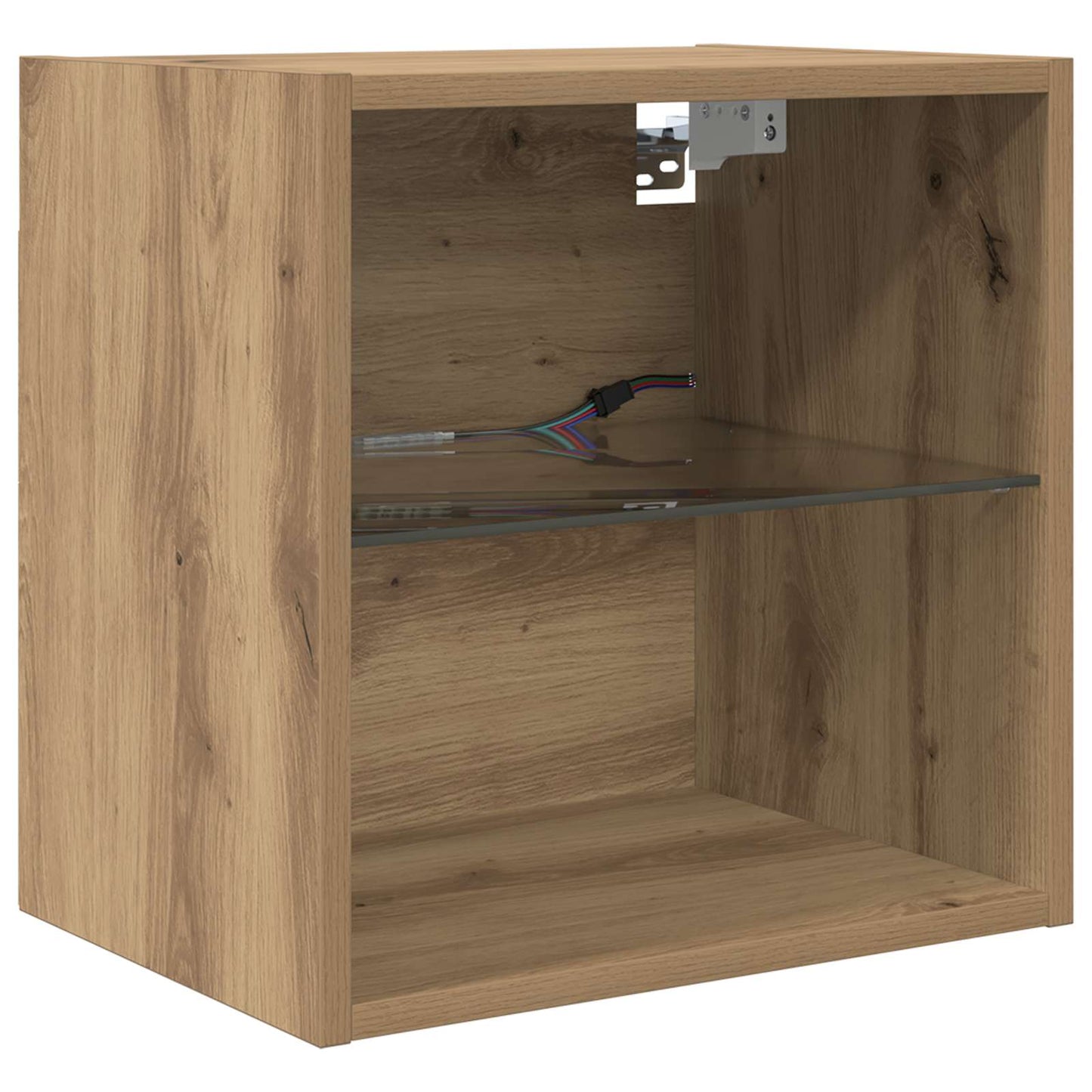TV Wand Eenheden met LED 5 pcs Artisan Eiken Bewerkt hout is nu te koop bij PeponiXL, paradijselijk wonen!