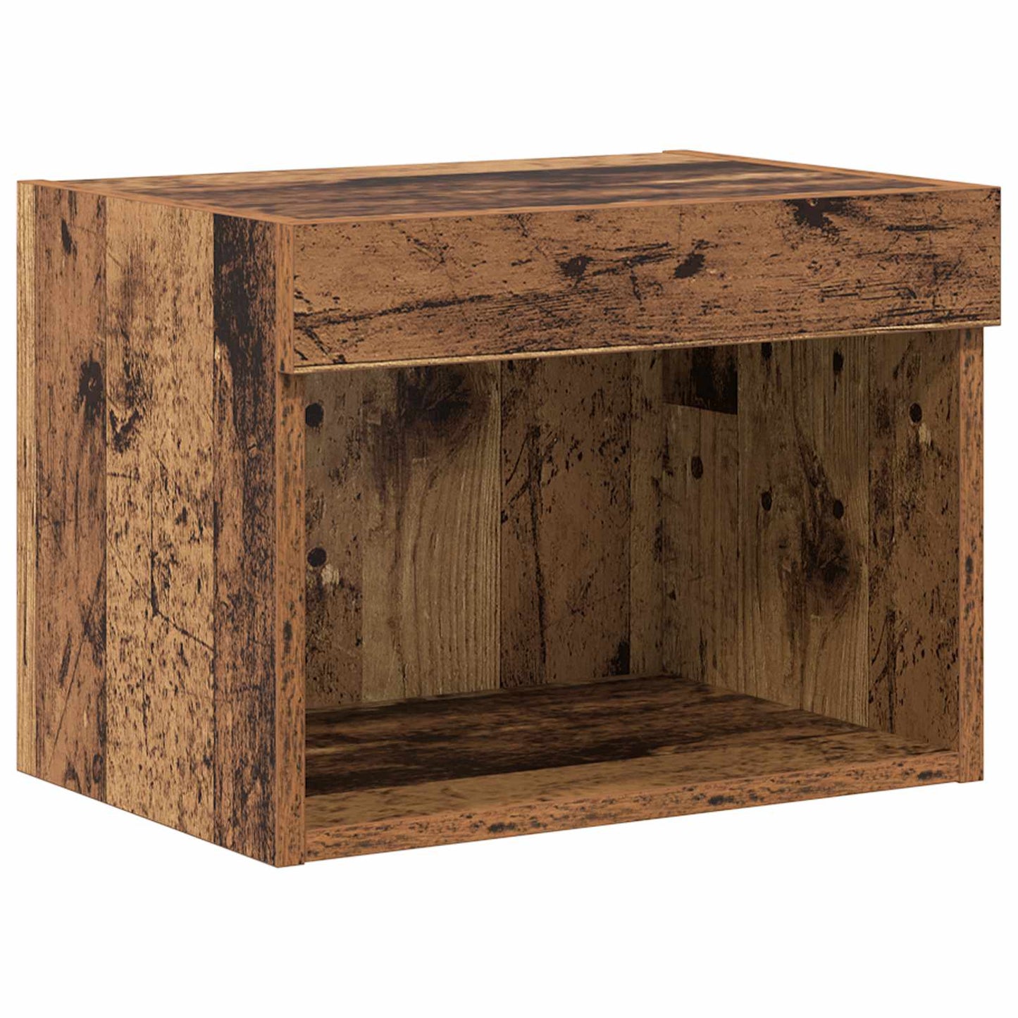 TV Wand Eenheden met LED met LED 5 pcs Oud Hout 80 x 30 x 40 cm is nu te koop bij PeponiXL, paradijselijk wonen!