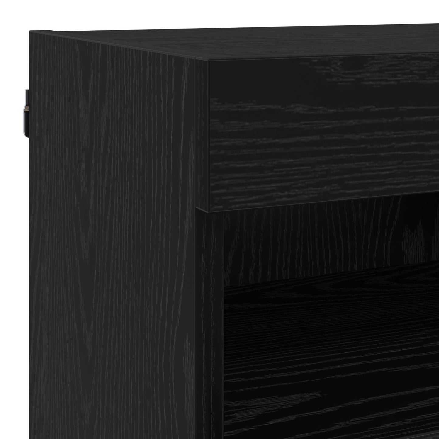 TV Wand Eenheden met LED 5 pcs Zwart Eiken 80 x 30 x 40 cm is nu te koop bij PeponiXL, paradijselijk wonen!