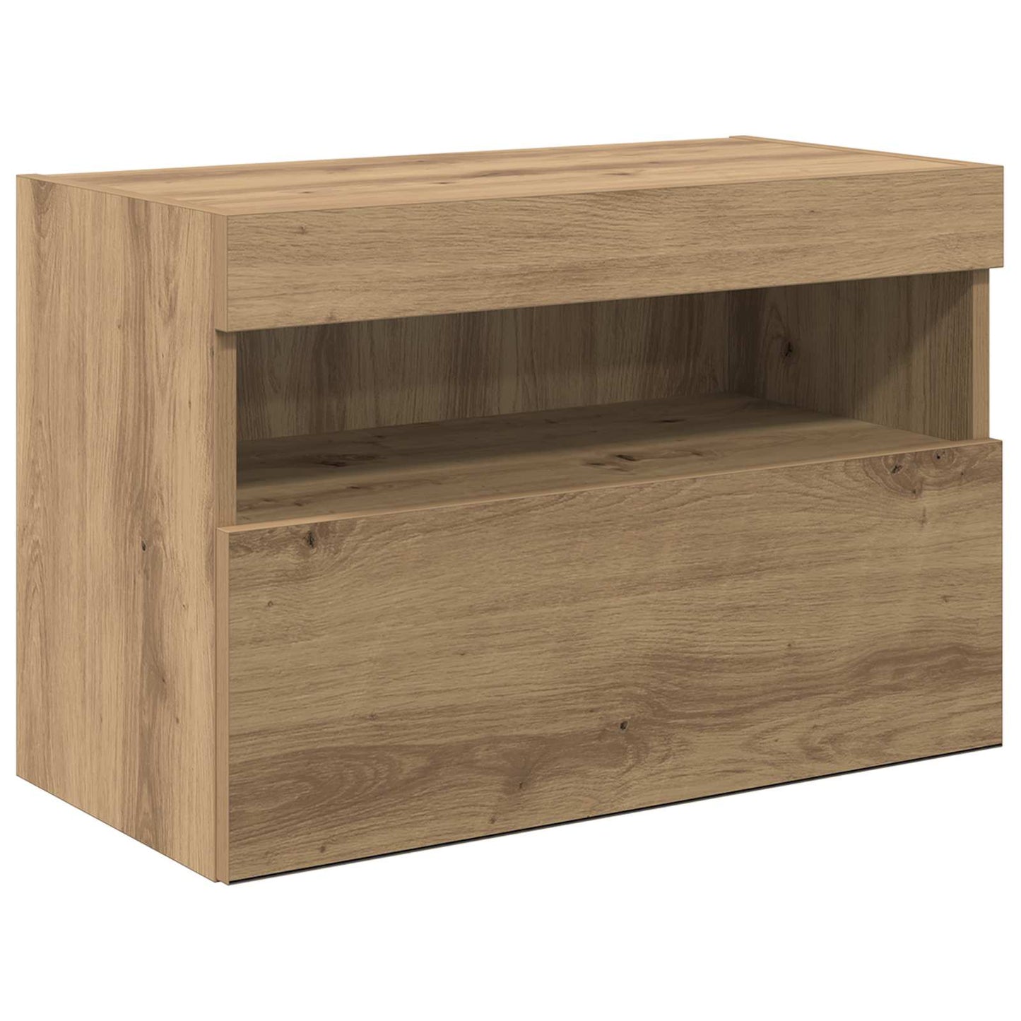 TV Wandmeubels Wandgemonteerd 6 pcs Artisan Eiken Bewerkt hout is nu te koop bij PeponiXL, paradijselijk wonen!