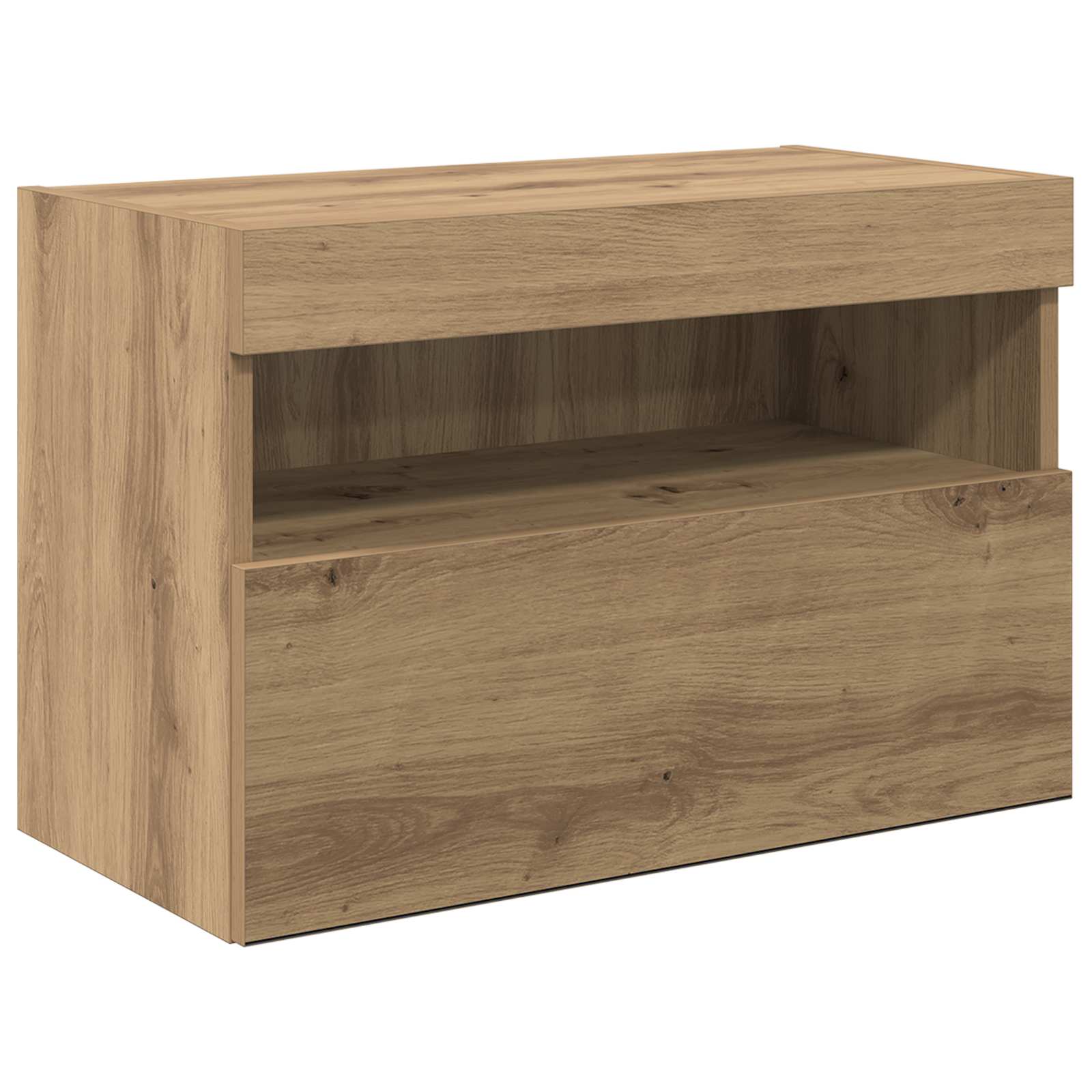 TV Wandmeubels Wandgemonteerd 6 pcs Artisan Eiken Bewerkt hout is nu te koop bij PeponiXL, paradijselijk wonen!