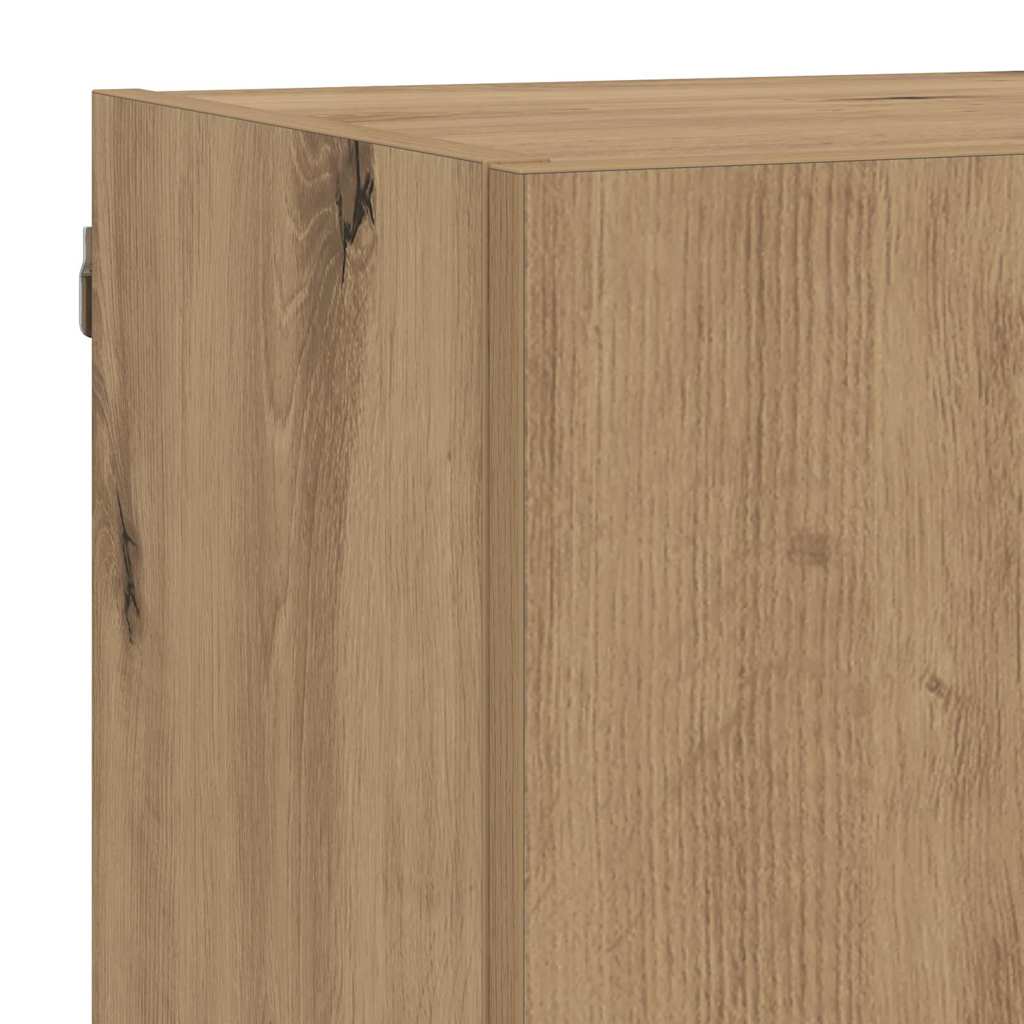 TV Wand Eenheden met LED 5 pcs Artisan Eiken 40,5 x 30 x 90 cm is nu te koop bij PeponiXL, paradijselijk wonen!