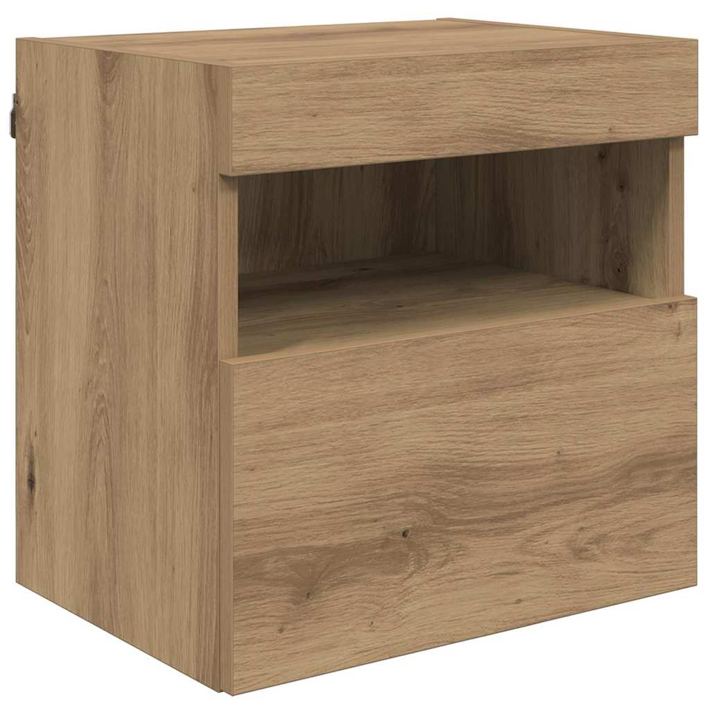 TV Wand Eenheden met LED 5 pcs Artisan Eiken 40,5 x 30 x 90 cm is nu te koop bij PeponiXL, paradijselijk wonen!
