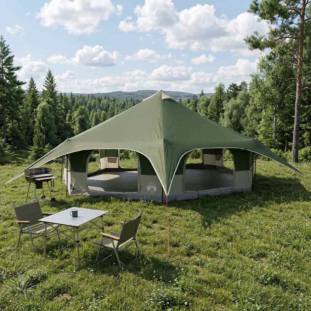 Gezinstent Groen 18-Persoon 185T Polyester met PU Coating is nu te koop bij PeponiXL, paradijselijk wonen!