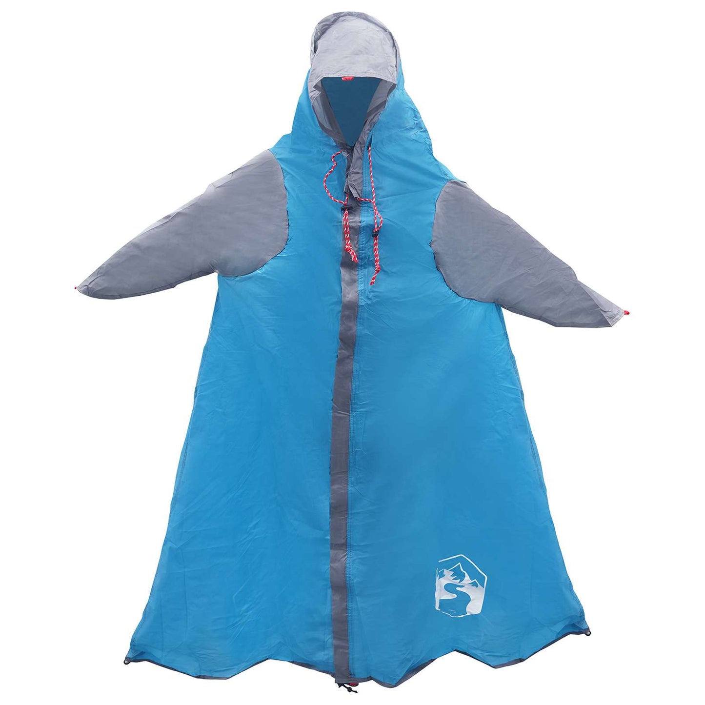 2-in-1 Regen Poncho met Kap Blauw 262 x 126 x 130 cm is nu te koop bij PeponiXL, paradijselijk wonen!