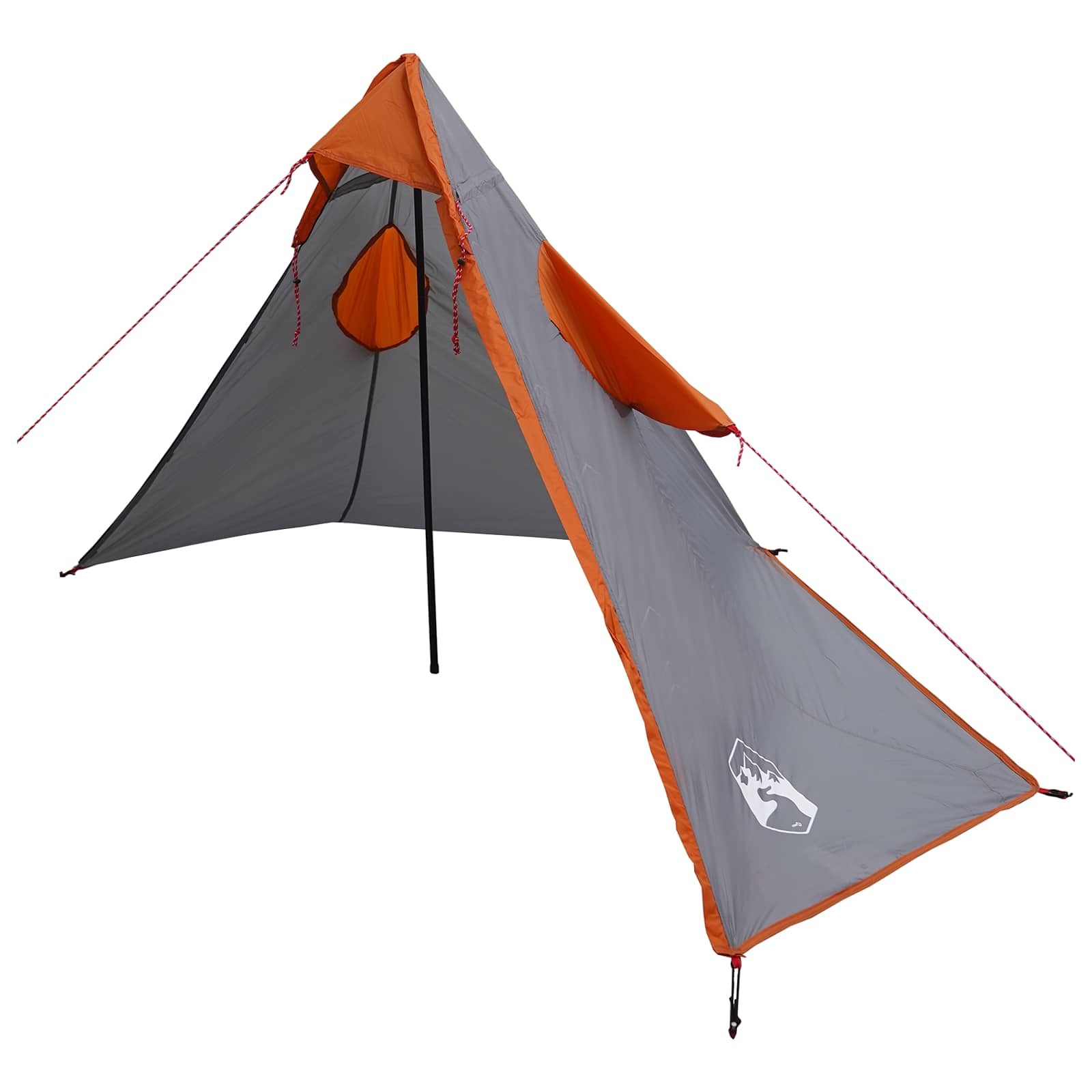 2-in-1 Regen Poncho met Kap Grijs en Oranje 262 x 126 x 130 cm is nu te koop bij PeponiXL, paradijselijk wonen!