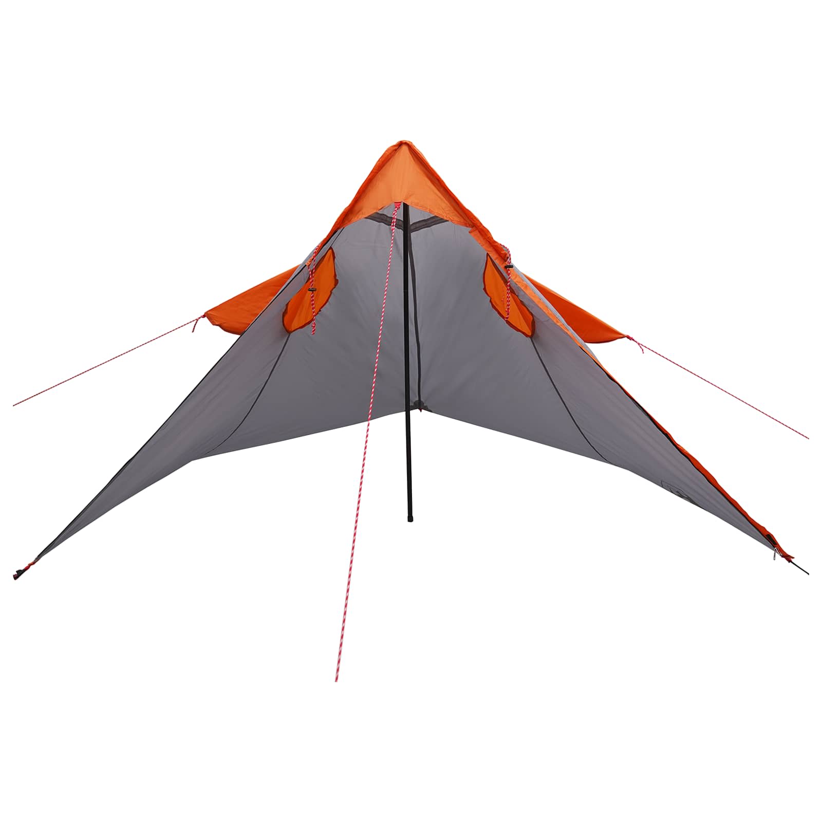 2-in-1 Regen Poncho met Kap Grijs en Oranje 262 x 126 x 130 cm is nu te koop bij PeponiXL, paradijselijk wonen!