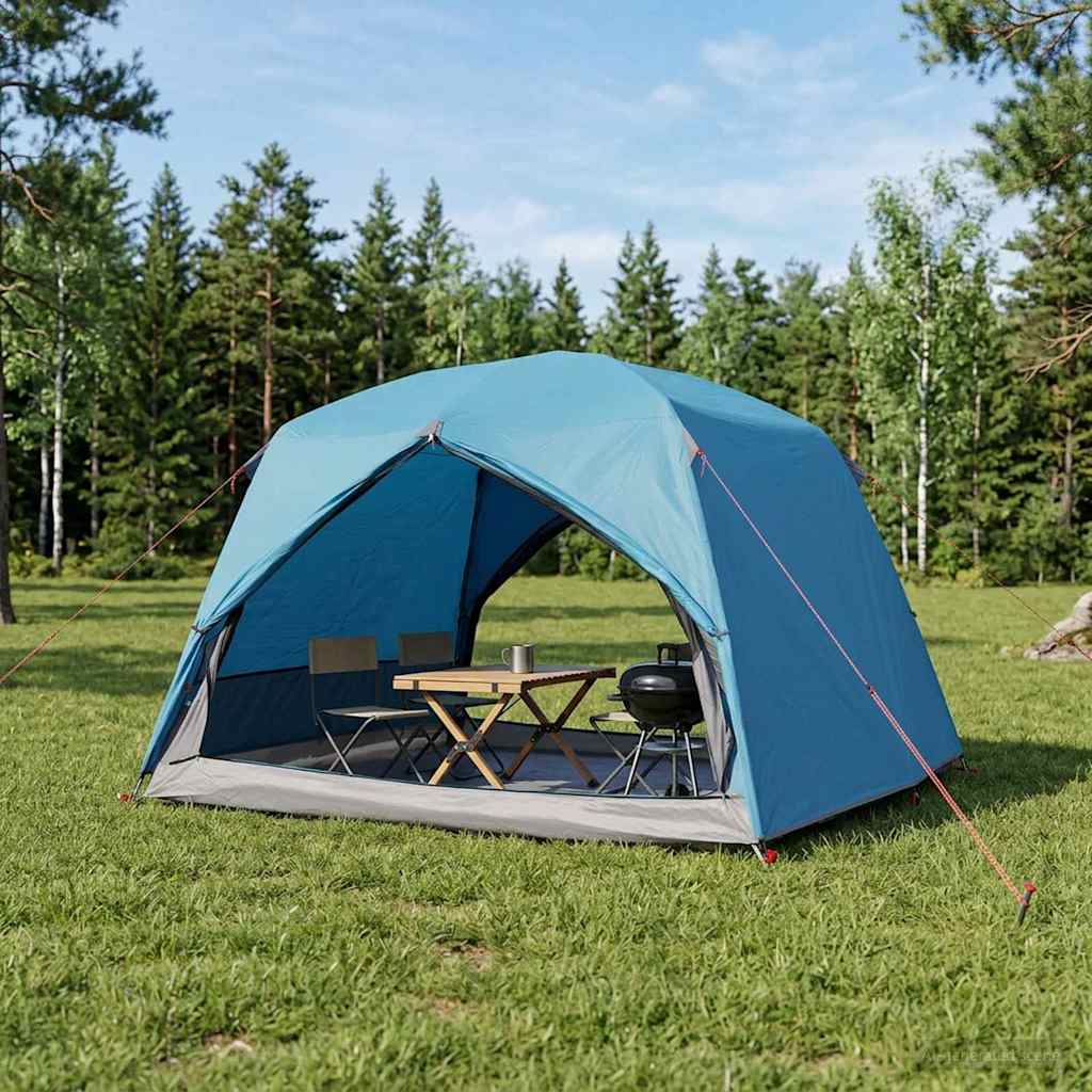 Backpacking Tent Blauw 2-persoons 185T Polyester met PU Coating is nu te koop bij PeponiXL, paradijselijk wonen!
