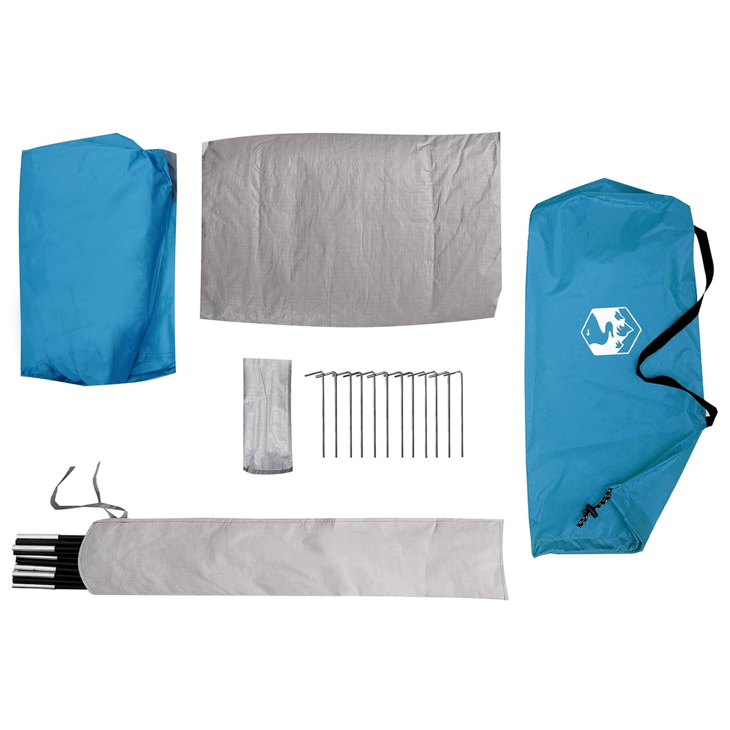 Backpacking Tent Blauw 222 x 85 x 125 cm is nu te koop bij PeponiXL, paradijselijk wonen!
