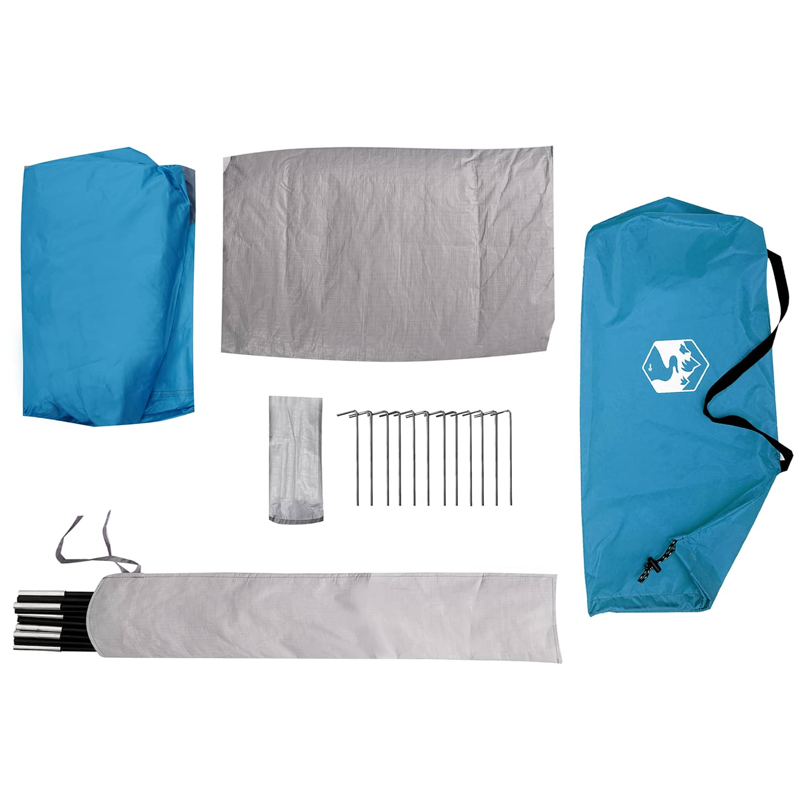 Backpacking Tent Blauw 222 x 85 x 125 cm is nu te koop bij PeponiXL, paradijselijk wonen!