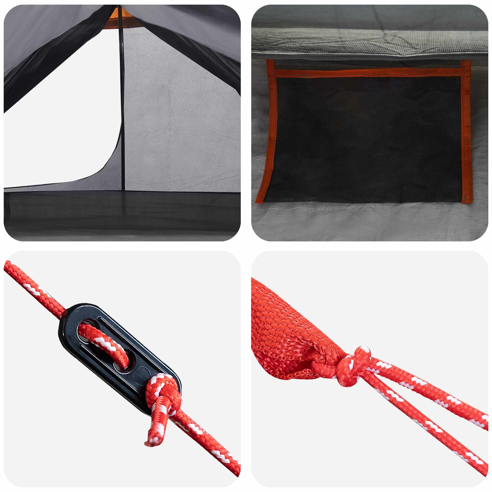 Backpacking Tent Grijs en Oranje 222 x 85 x 125 cm is nu te koop bij PeponiXL, paradijselijk wonen!