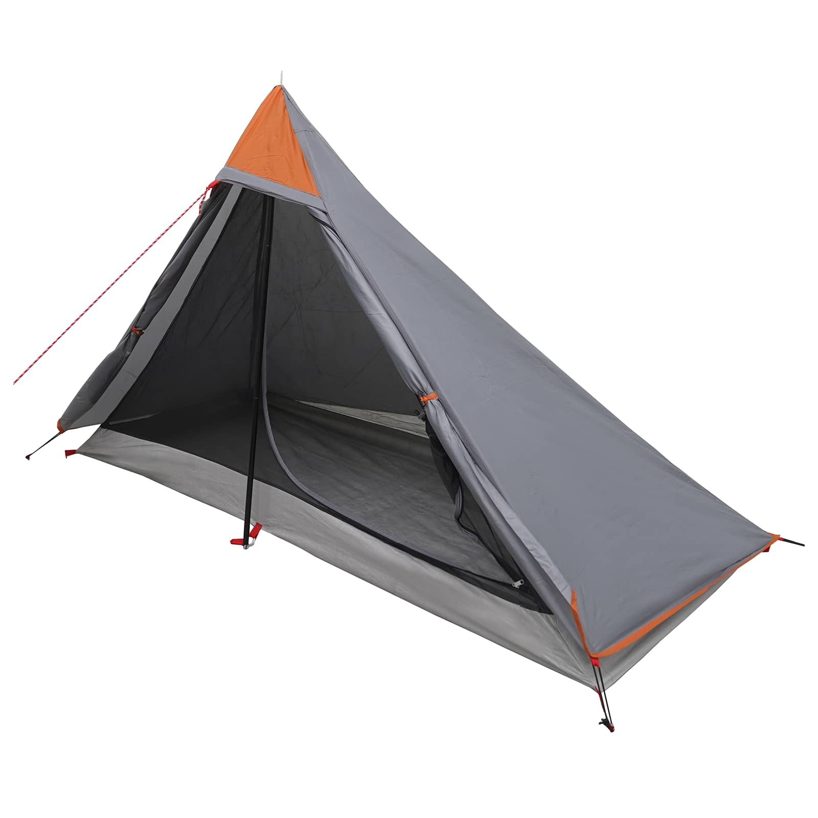 Backpacking Tent Grijs en Oranje 222 x 85 x 125 cm is nu te koop bij PeponiXL, paradijselijk wonen!