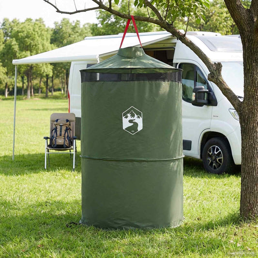 Pop-up Toilet Tent met Hangende Touw Groen 97 x 126 cm is nu te koop bij PeponiXL, paradijselijk wonen!